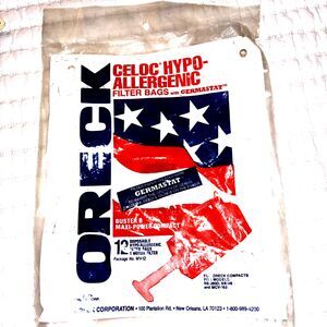 Oreck Celoc Hypoallergenic Vacuum Cleaner Filter Bags NEW  OLD STOCK